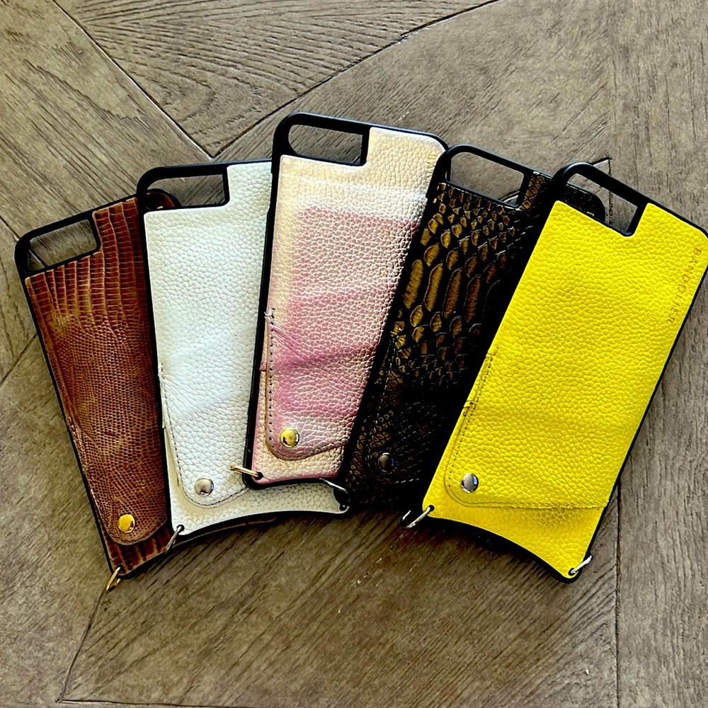 Bandolier phone case. 5 cases all for a 8Plus (fits the 6 7 8 Plus) phone.